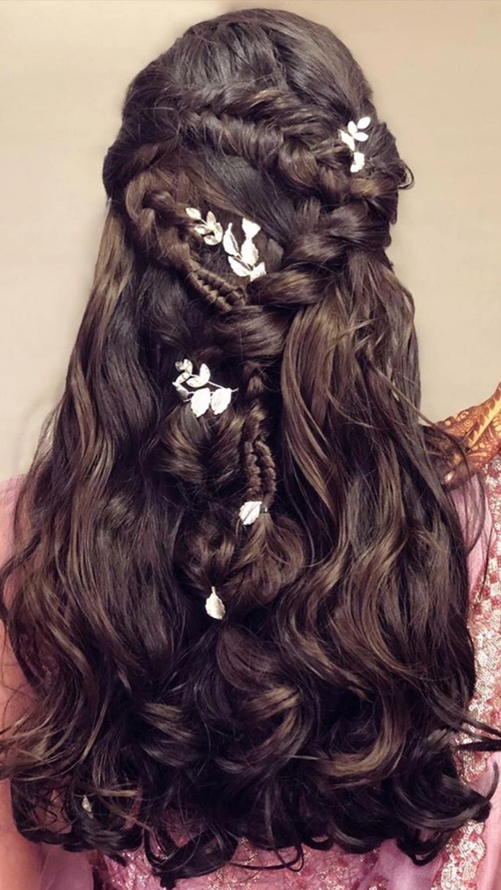 hairstyles with lehenga  new hairstyles  likhti