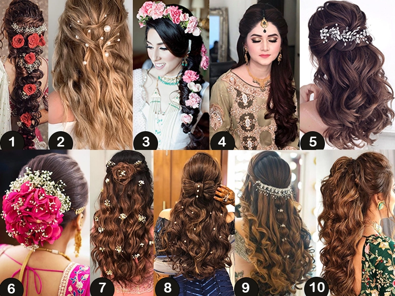 unique open hair hairstyle for lehenga dress - YouTube-cacanhphuclong.com.vn