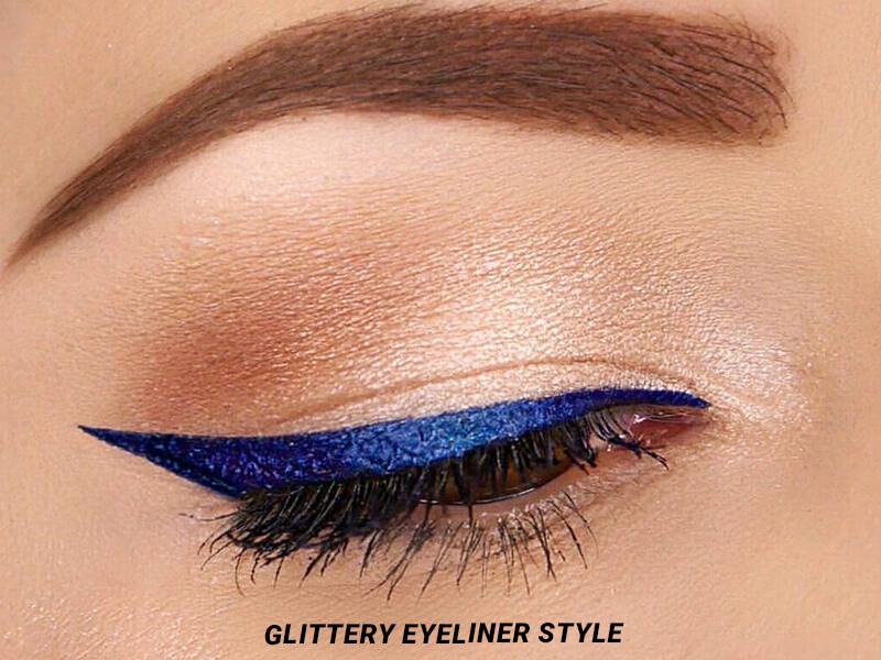 glittery eyeliner