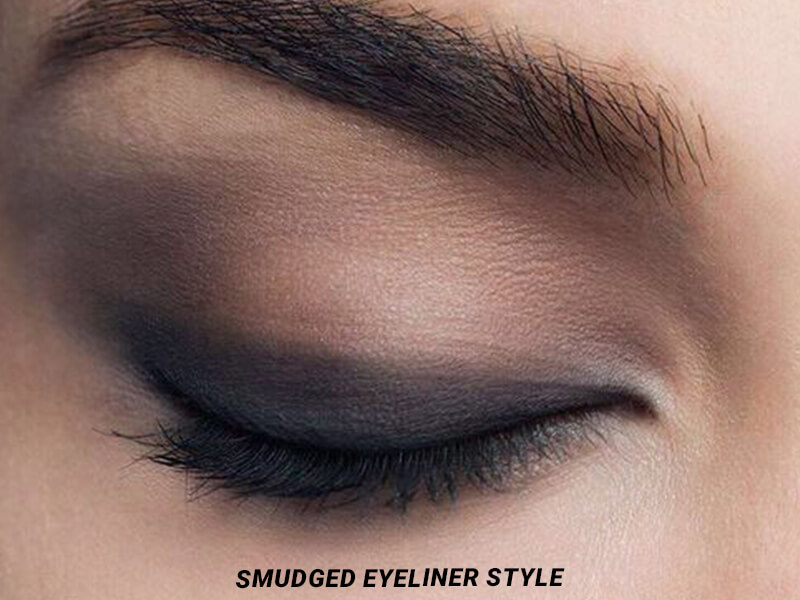 smudged eyeliner
