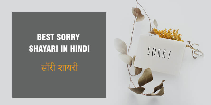 Sorry Shayari in Hindi सॉरी शायरी हिंदी में Mafi Shayari in Hindi